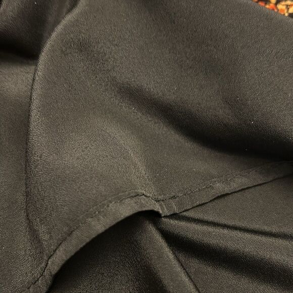 J Crew black floral long sleeve blouse Size M EUC - Picture 8 of 10